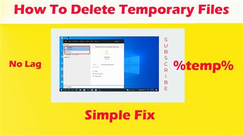 Temp File Delete Command How To Remove Temporary Files Easy Way To