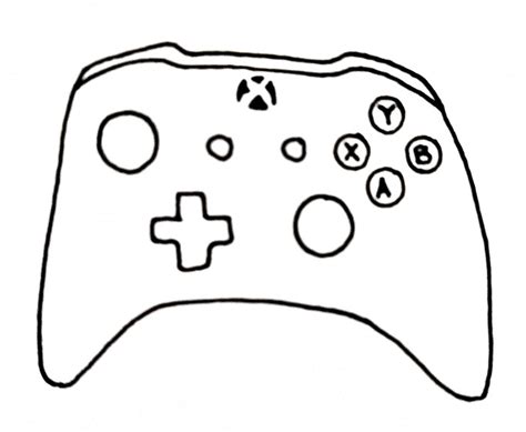 How To Draw An Xbox Controller Easy Tutorial For Beginners Bujo Babe