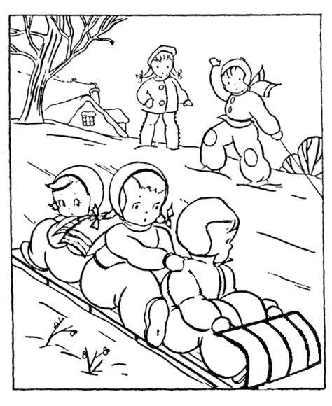 winter coloring pages