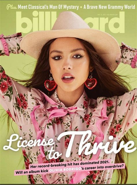 Olivia Rodrigo Billboard Magazine May 14 2021 Brand New