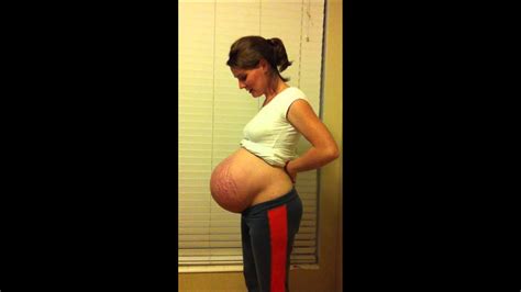 Crazy Pregnant Belly Moves YouTube