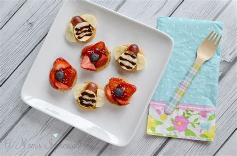 Fun Kids Snacks Easy To Make Bumble Bees And Flowers