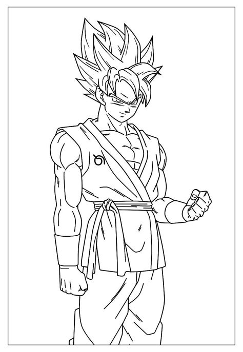 Desenhos Do Goku Para Colorir E Imprimir Tudo Para Colorir