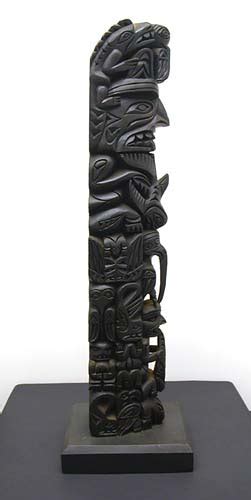 Anthropos Gallery Nootka Wood Totem Pole Pacific Northwest Coast