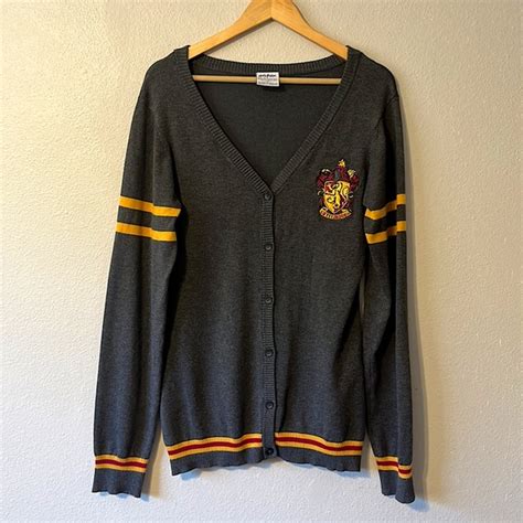 Warner Bros Sweaters Harry Potter Gryffindor Hogwarts House Gray