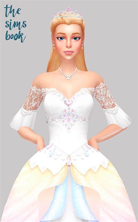 S4 Princess Barbie Dress Sims 4 Dresses Sims 4 Sims 4 Mods Clothes