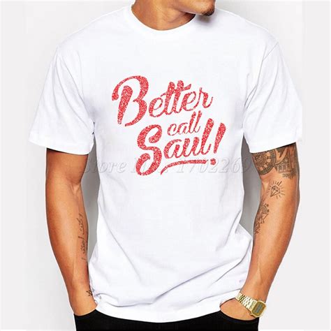 New Breaking Bad Men Short Sleeve T Shirt Better Call Saul Letter