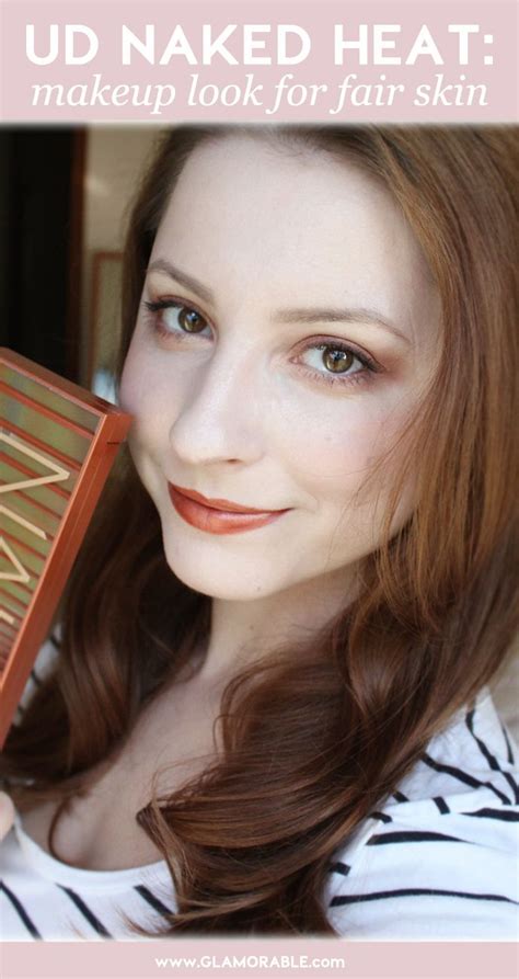 Urban Decay Naked Heat Palette Makeup Look For Fair Skin Urban Decay Naked Heat Urban Decay