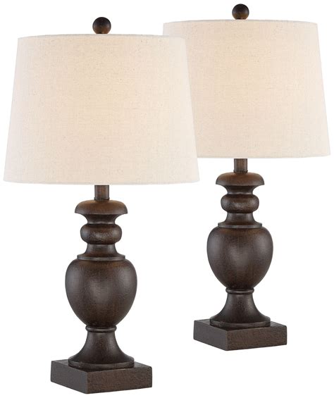 Buy Regency Hill Traditional Table Lamps 2425 High Set Of 2 Pedestal