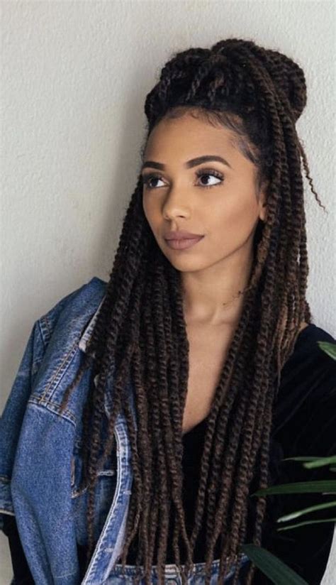 Her centrally parted lob haircut 55+ Trendy The different box braids artificial hairstyles 2018