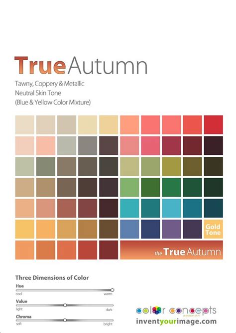 True Autumn Color Palette Plenoredx