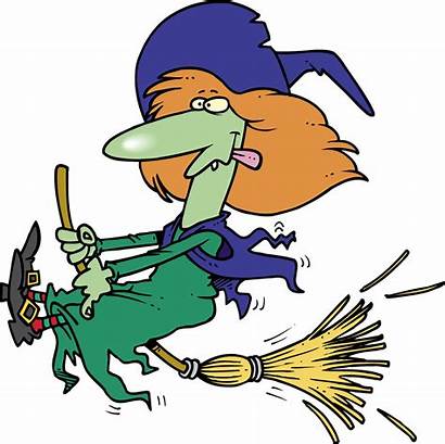 Witch Clip Clipart Cartoon Halloween Flying Cliparts