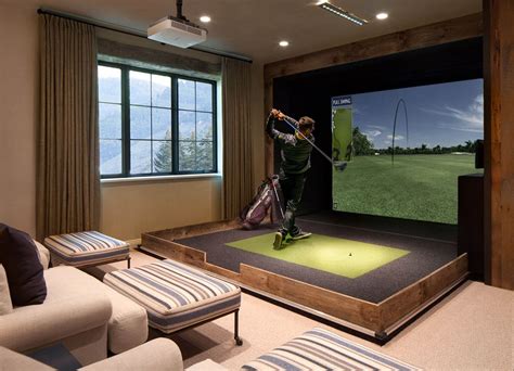 Home Golf Simulator Diy Golf Simulator Room Indoor Golf Simulator