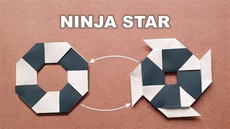 How To Make A Paper Transforming Ninja Star Paper Craft Diy Youtube