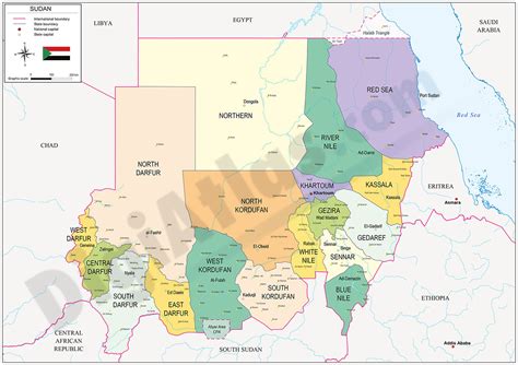 Map Of Sudan