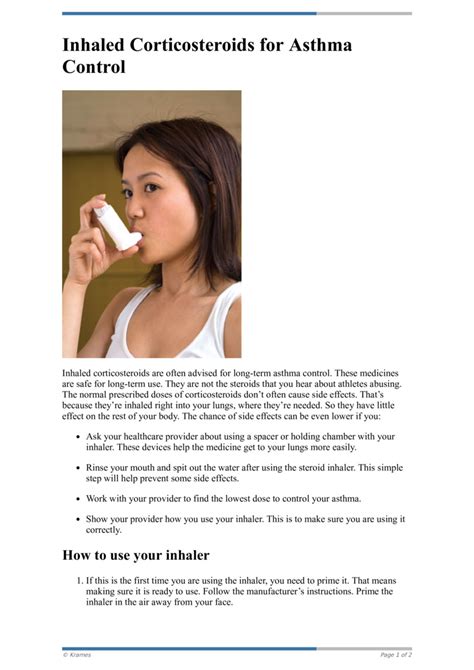 Text Inhaled Corticosteroids For Asthma Control Healthclips Online