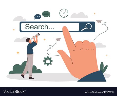 Search On Internet Royalty Free Vector Image Vectorstock