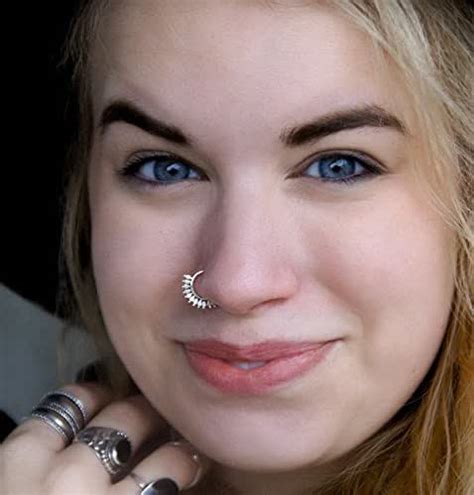 Silver Nose Ring Silver Nose Hoop Indian Nose Ring