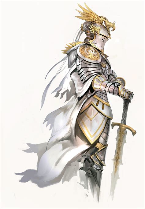 White Knight By Kekai Kotaki Imaginaryknights Character Art Knight