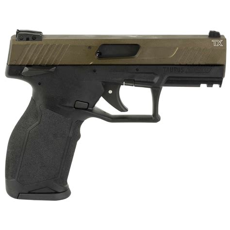 Taurus TX22 22LR 4" Barrel 16+1(2) Thumb Safety Midnight Bronze Slide