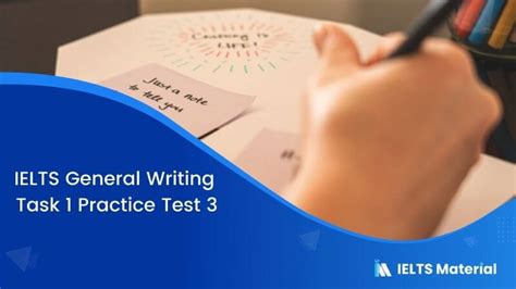 Ielts General Writing Task 1 Practice Test 3
