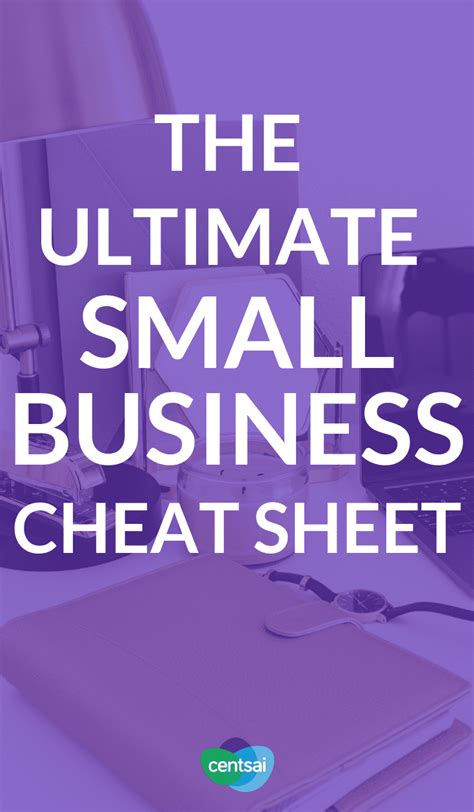 Starting A Small Business A Cheat Sheet I Centsai