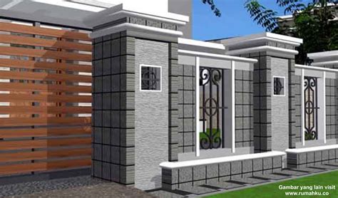 36 Gambar Desain Pagar Rumah Minimalis Modern Rumah Desain 2023
