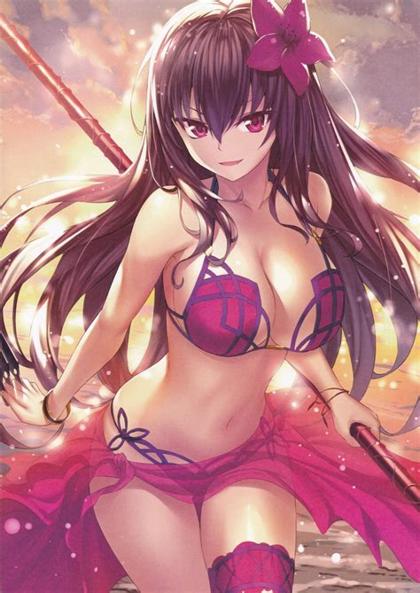 Scathach Swimsuit Assassin Fate Danbooru