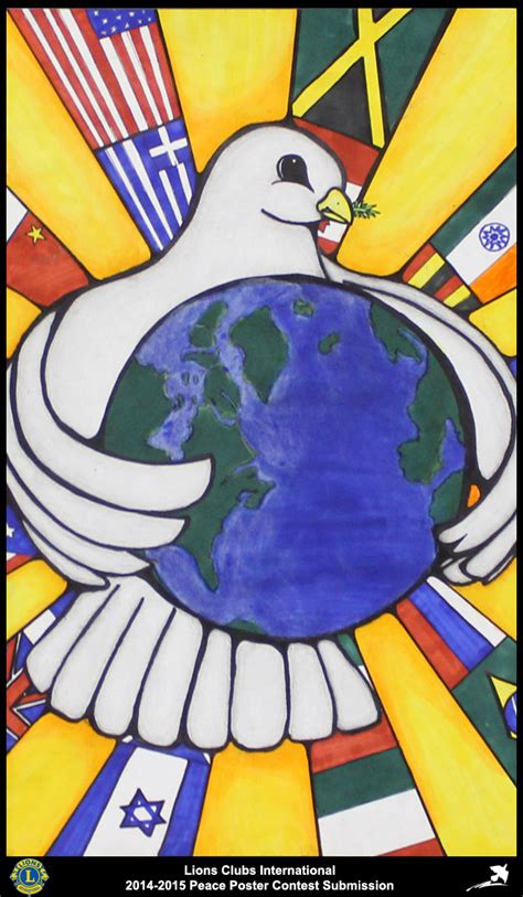Competition Simple World Peace Drawing We Together Can Build Peace