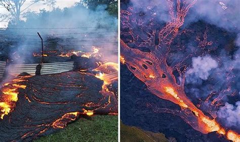 Hawaii Volcano Shocking Aerial Footage Shows Massive Lava