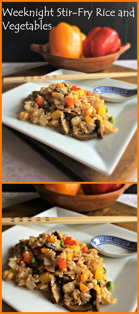 This Weeknight Stir Fry Rice And Vegetables Is Delicious Quick And