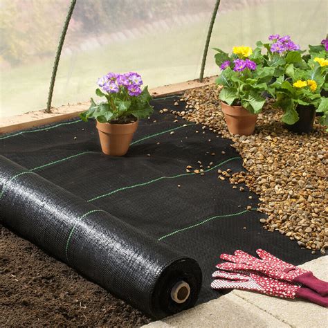 4ft Wide Woven Ground Cover Landscape Fabric Heavy Pp Weed Barrier