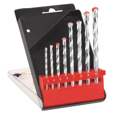 Frost 92266 8 Piece Masonry Drill Bit Set Metric By Sutton Tools