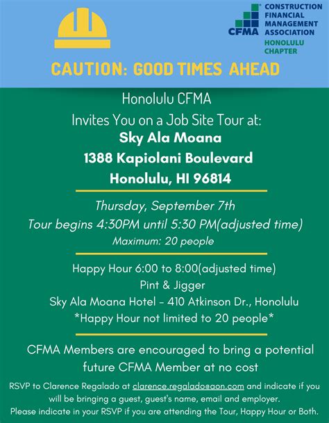 Site Visit - Sky Ala Moana & Happy Hour - Construction Financial