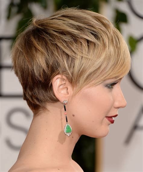 The Best Part About Jennifer Lawrences Short Hair Golden Globes