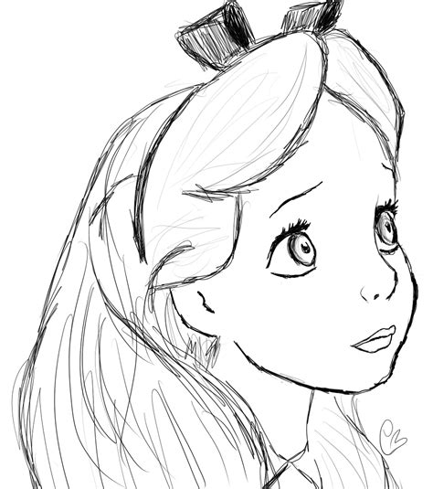 Walt Disney Sketch Alice By Lilcottoncandy On Deviantart
