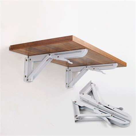 1 Pair Triangle Folding Angle Shelf Bracket Heavy Support Adjustable