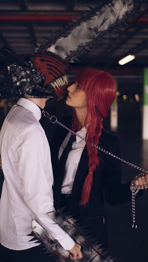 cosplay chainsaw man makima e denji cosplay casais melhores cosplays fantasias de cosplay