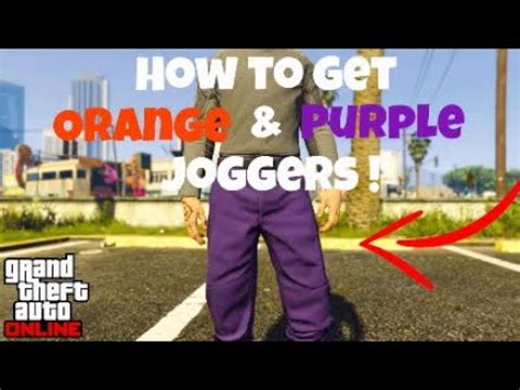 WORKING HOW TO GET ORANGE PURPLE JOGGERS ON GTA 5 ONLINE AFTER