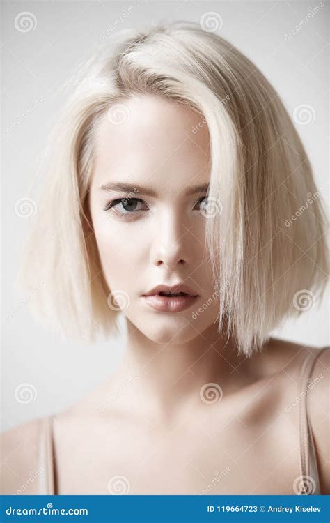 Female Fashion Haircut Stock Image Image Of Caucasian 119664723