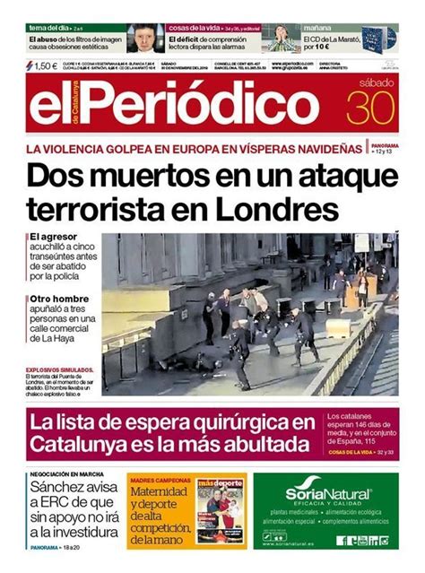 Prensa De Hoy Las Portadas De Los Periódicos Del 30 De Noviembre