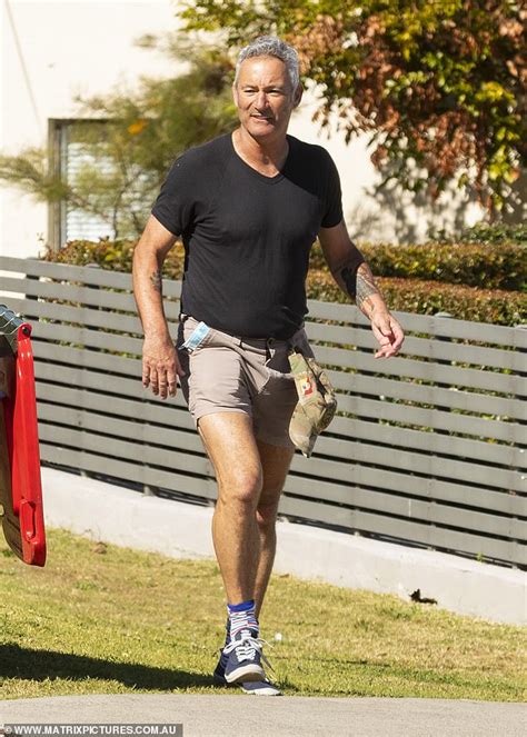 Blue Wiggle Anthony Field Enjoys A Stroll With His Wife Michaela