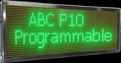 10x117 Green 10mm Outdoor Scrolling Programmable Led Sign