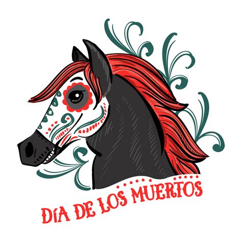 Day Of The Dead Horse Sticker 203167 Vector Art At Vecteezy