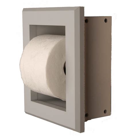 Additionally, they require only simple construction adhesive to install. Newton Recessed Toilet Paper Holder 7 Holder in Primed ...