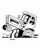Coloring Tractor Pulling Dangerous Truck Trailer Template Colornimbus sketch template