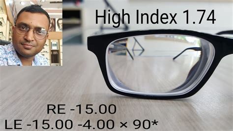 High Index Lenses 174 Power 1500 400 × 90 High Index Glasses