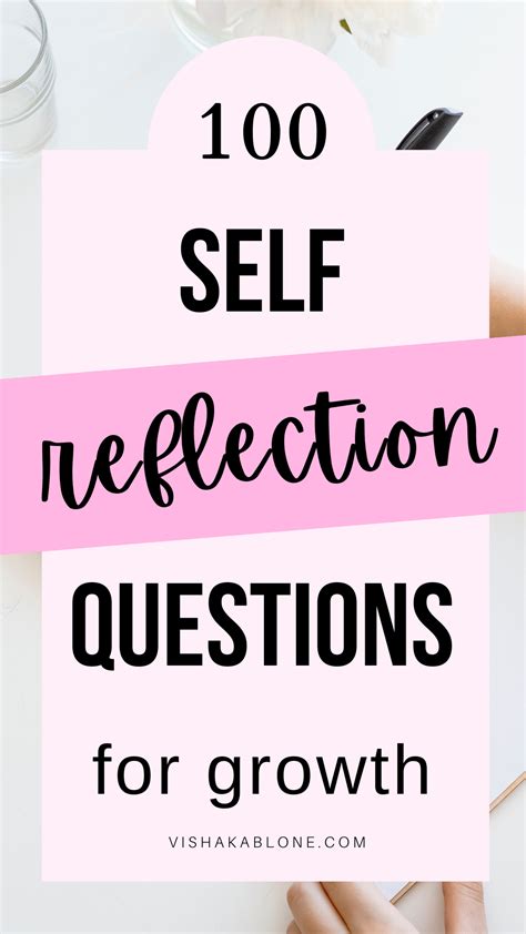 100 Self Reflection Questions For Personal Growth Vishaka Blone