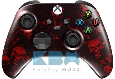 Punisher Custom Xbox Controller Kwikboy Modz