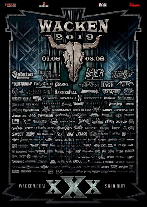 Sichert euch ein stück einzigartiger w:o:a geschichte und tut nebenbei etwas für die umwelt! Wacken Open Air 2019: 53 neue Bands zum Osterfest | Time ...